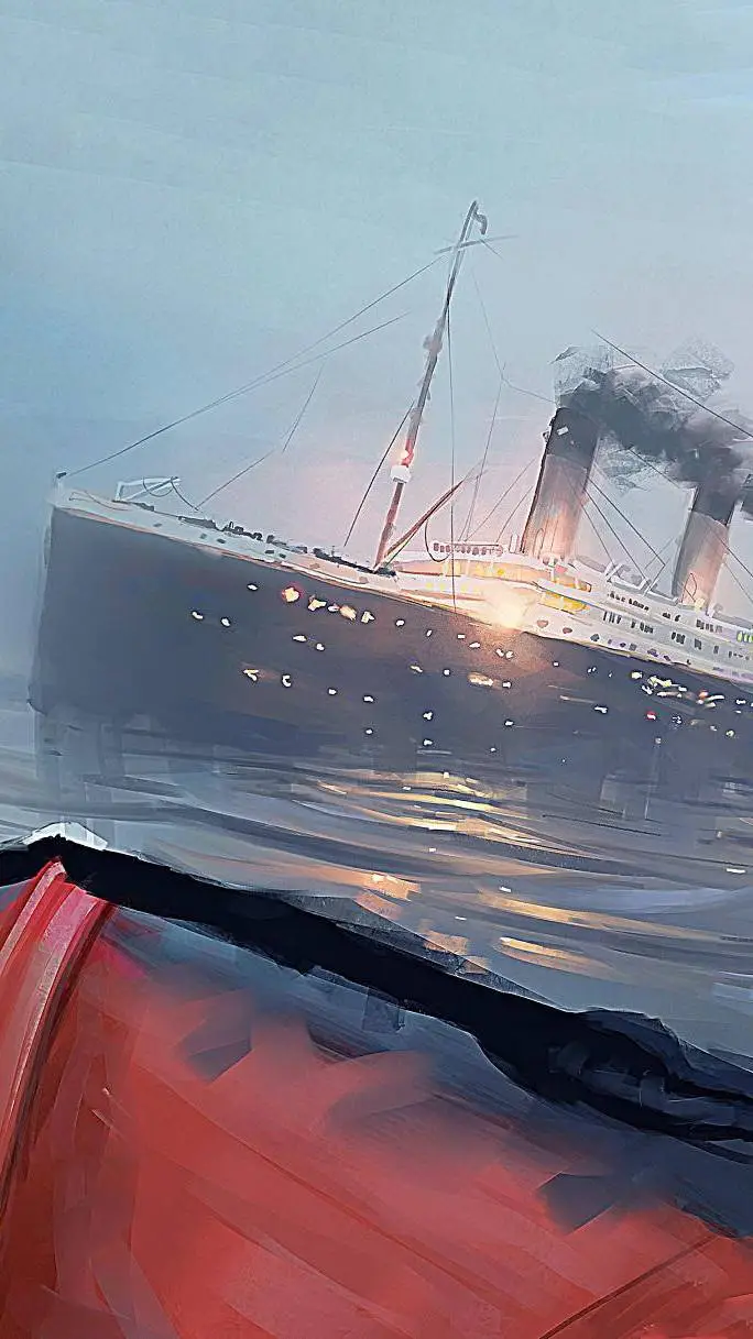 ai character: Titanic fantasma  background