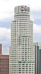 ai character: Us bank tower background