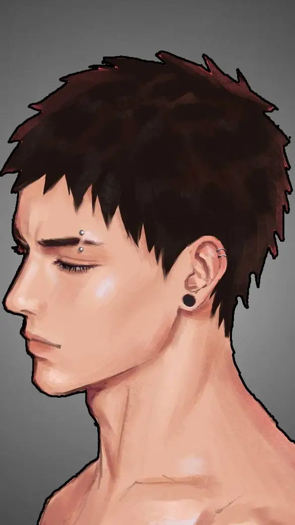 ai character: 𐔌 ISIAH 🩹 background