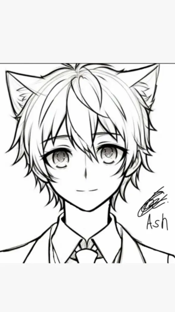 ai character: Ash - BL background