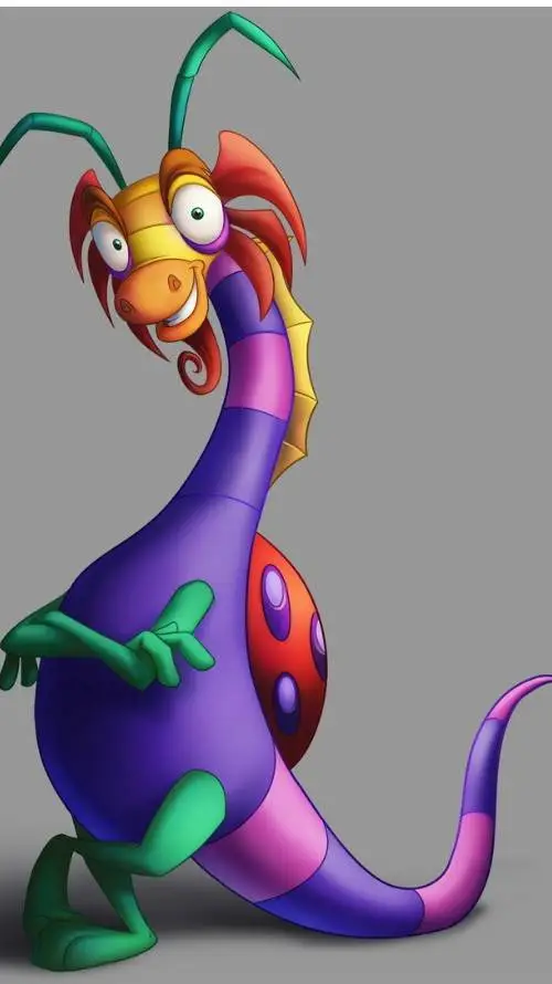 ai character: alebrije background