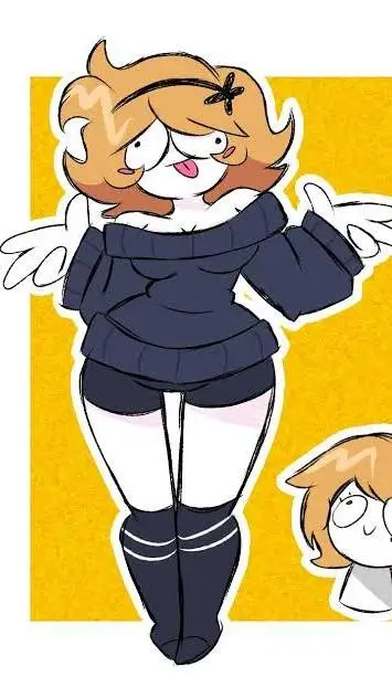 ai character: 🧡🤍DERPINA 🤍🧡 background