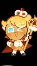 ai character: Custard Cookie lll background