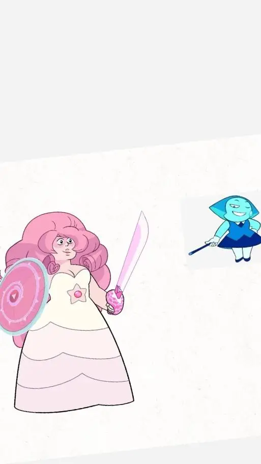 ai character: Aquamarine background