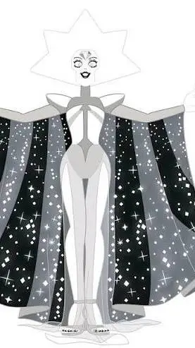 ai character: White Diamond  background