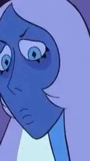 ai character: Blue diamond background