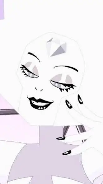 ai character: White Diamond background