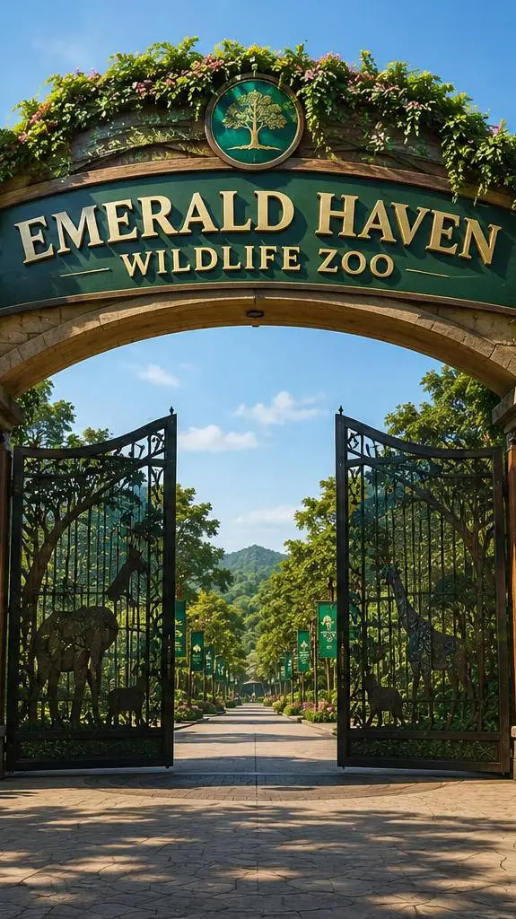 ai character: 🌺EmeraldHaven Zoo✨ background