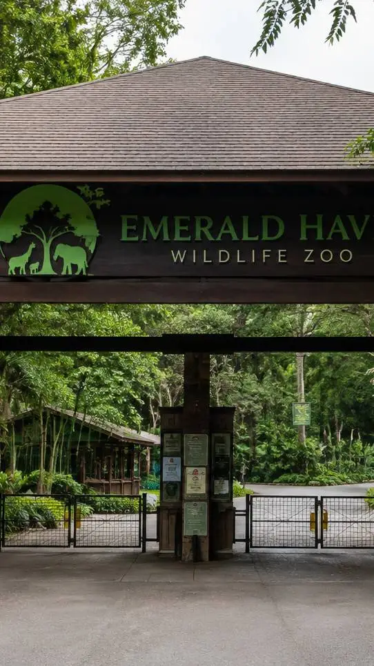 ai character: Emerald Haven Zoo🌿 background