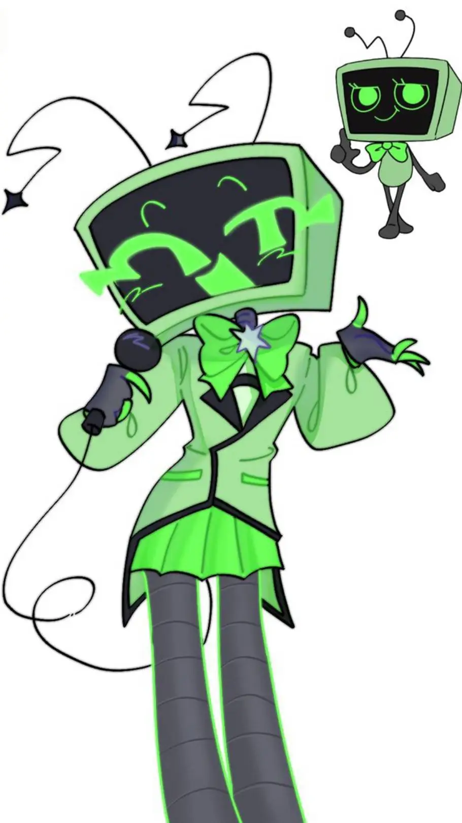 ai character: 📺Vee🎤 background