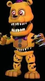 ai character: nightmare fredbear background
