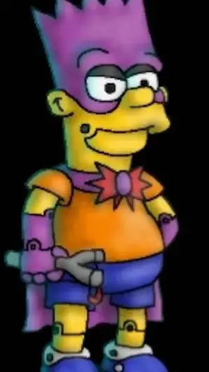 ai character: bart Simptronic  background