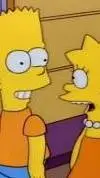 ai character: bart and lisa. background
