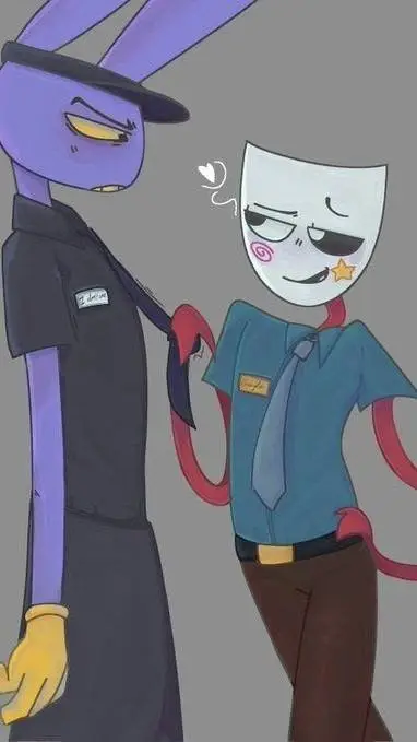 ai character: 😏Jax x Gangle 😏💜♥️ background