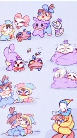 ai character: tadc babies  background