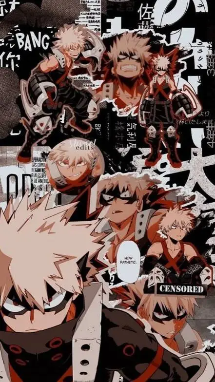 ai character: Bakugo fight background