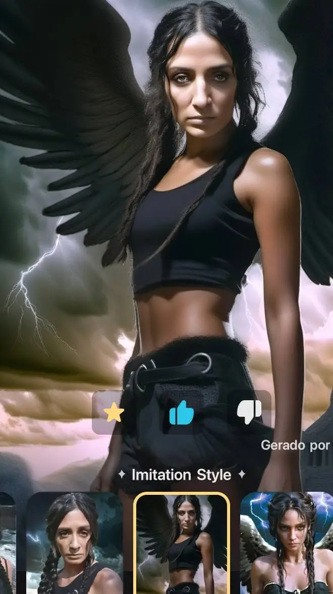 ai character: daylana anjo 😇 background