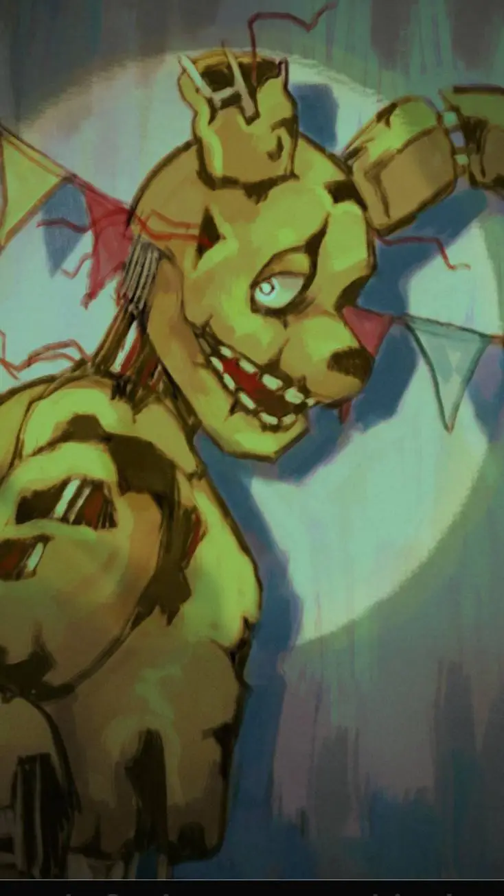 ai character: Springtrap tu pana background