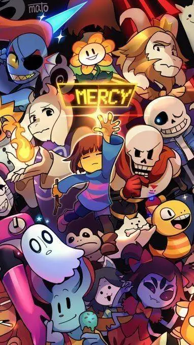 ai character: Undertale background