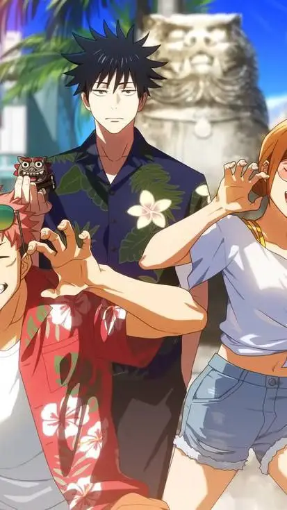 ai character: Jjk Vacation  background
