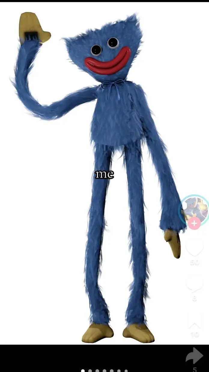 ai character: huggy wuggy background