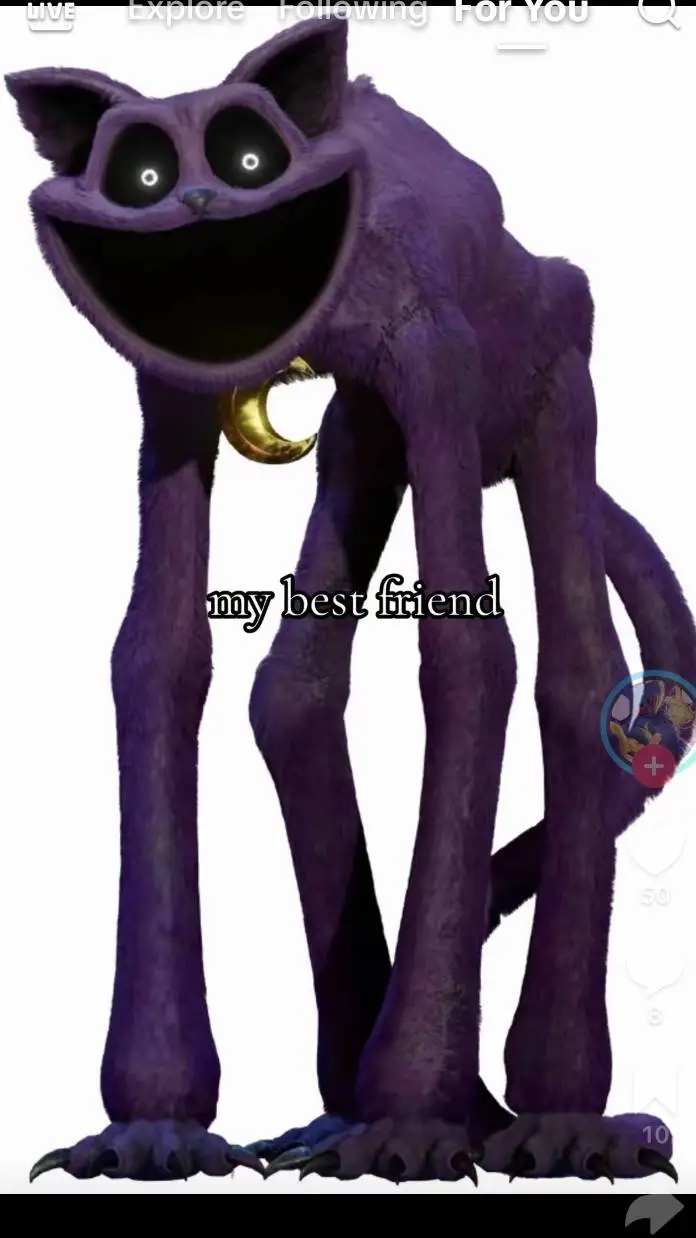 ai character: catnap monster background