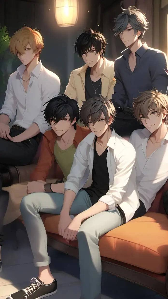 ai character: boys group background