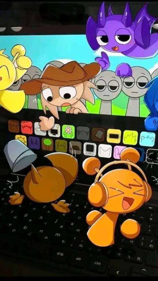 ai character: sprunki  background