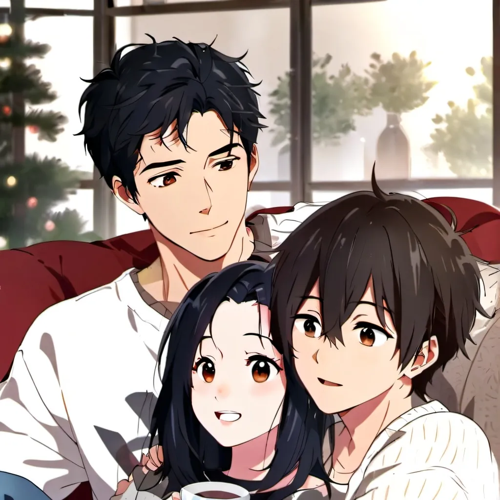chat with ai character: gf son and you