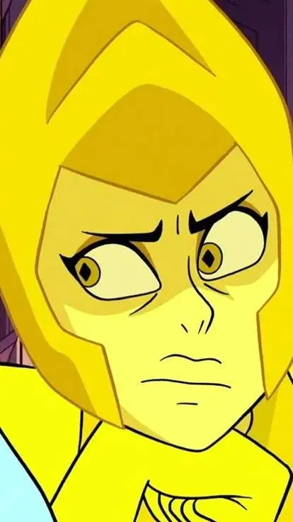 ai character: diamante amarillo background