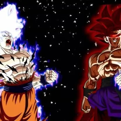 chat with ai character: goku vs Goku evil 