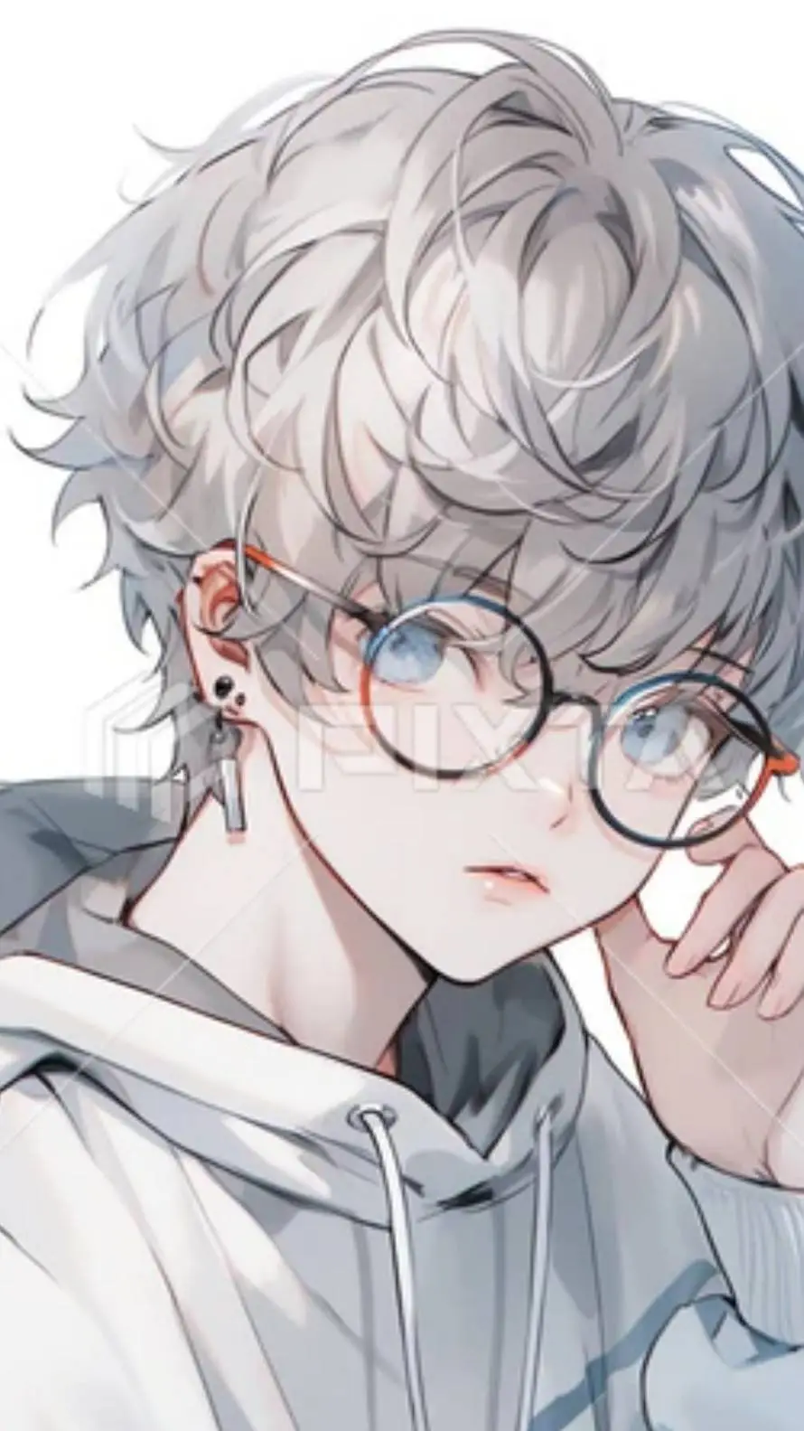 ai character: 💙ASHER💙 background