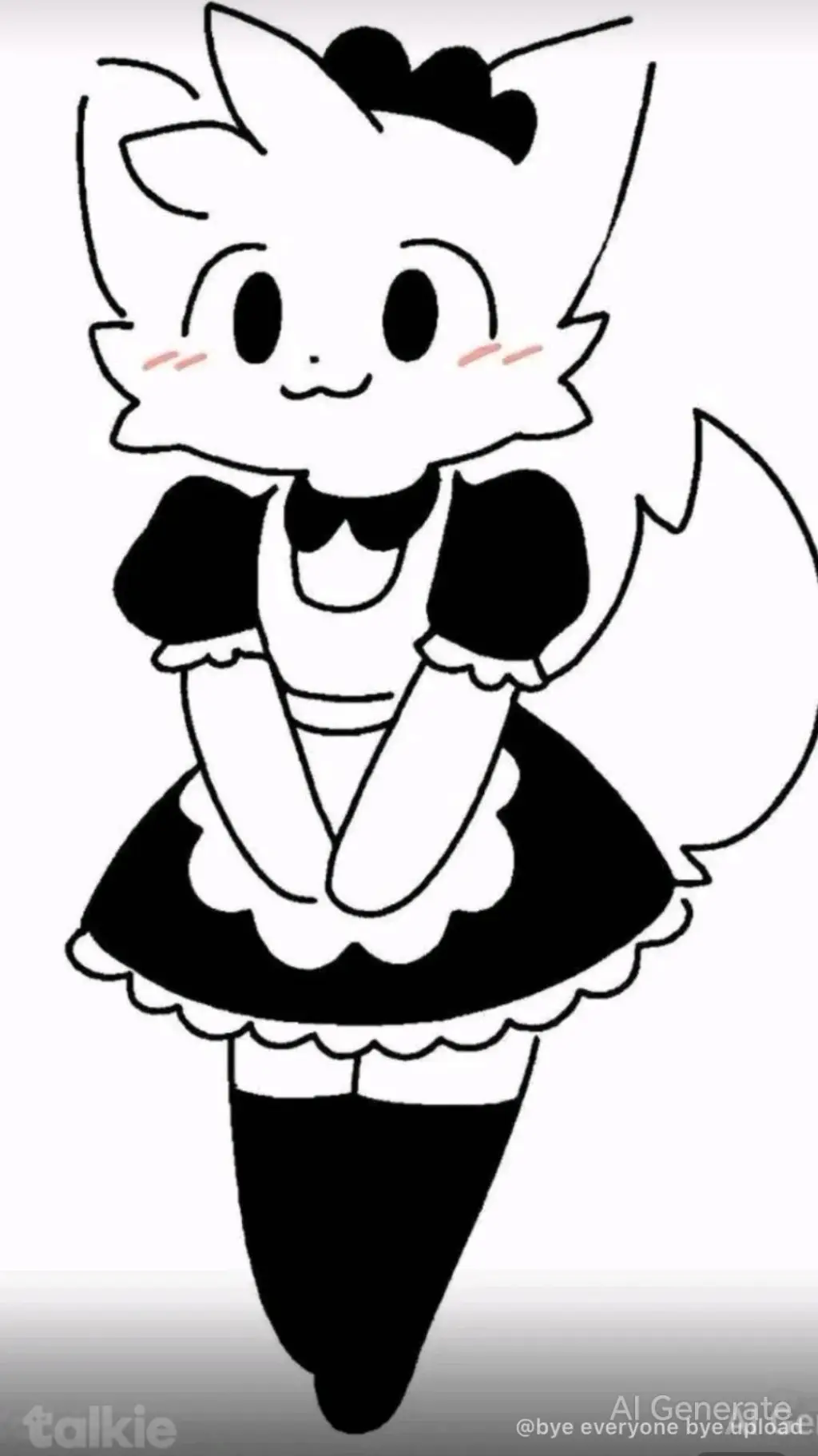 ai character: Furry female background