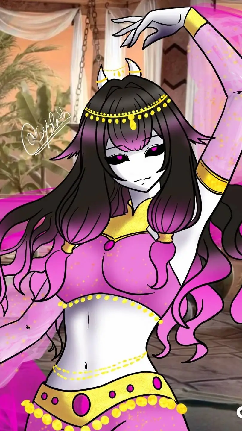 ai character: colubina 🌸💮 background