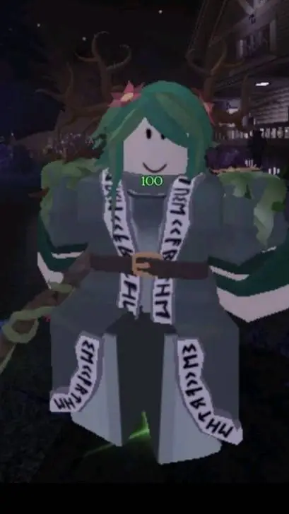 ai character: forest mage background