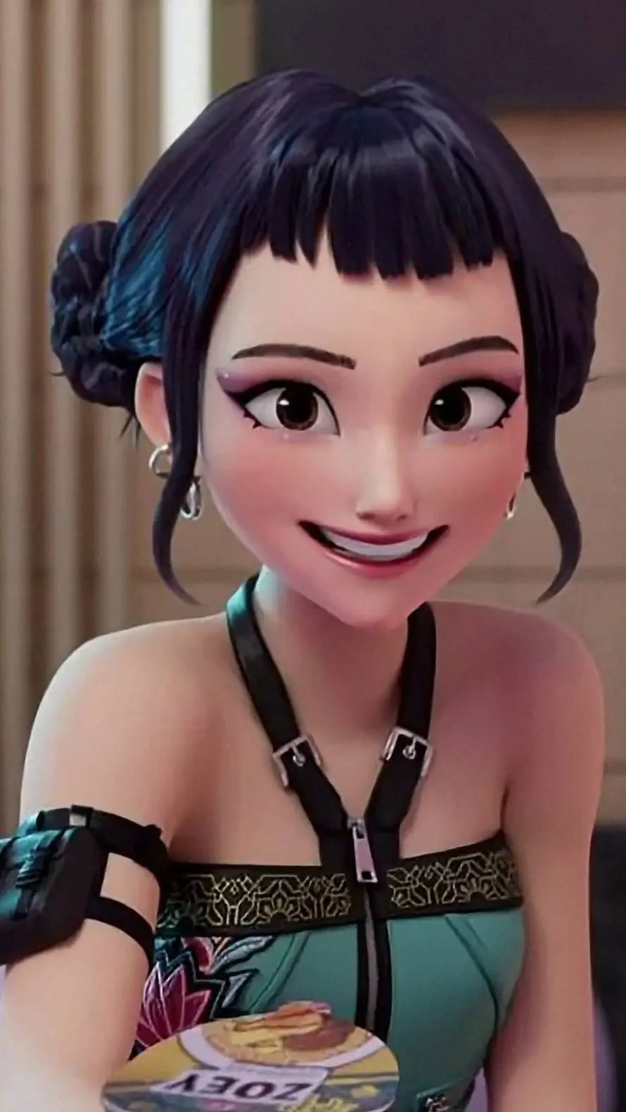 ai character: Zoey background