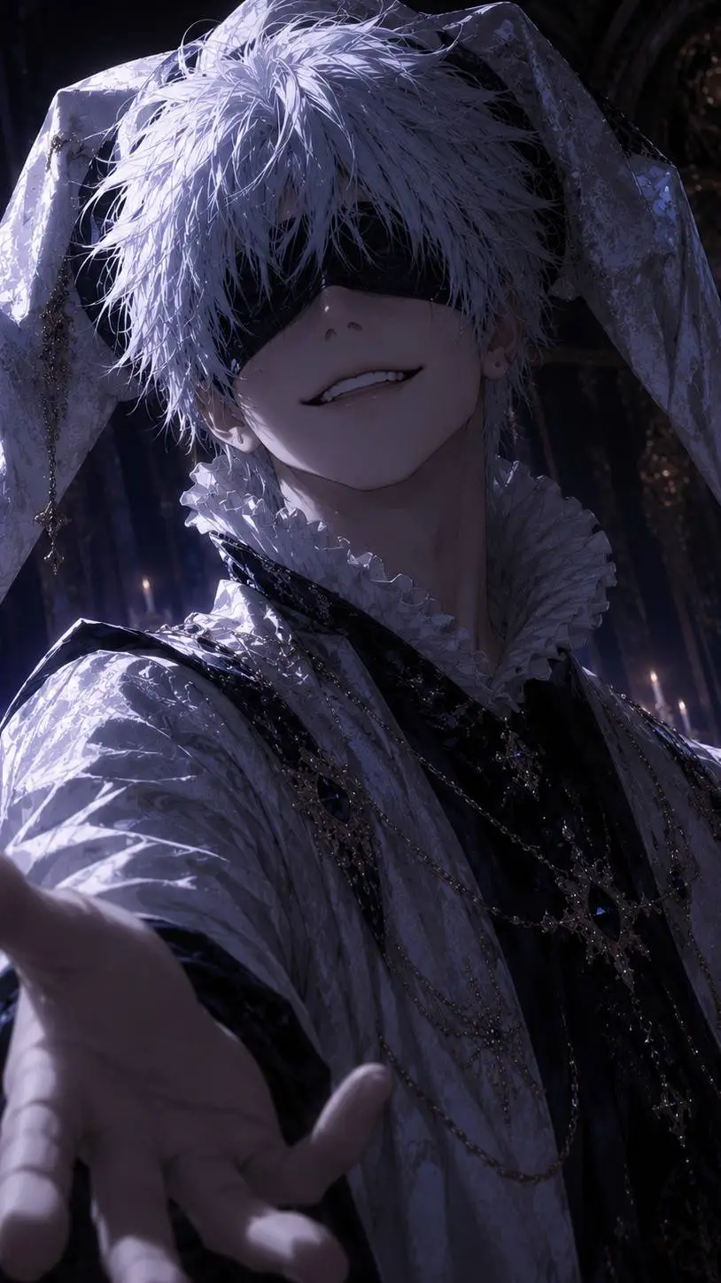 ai character: Jester Satoru Gojo background