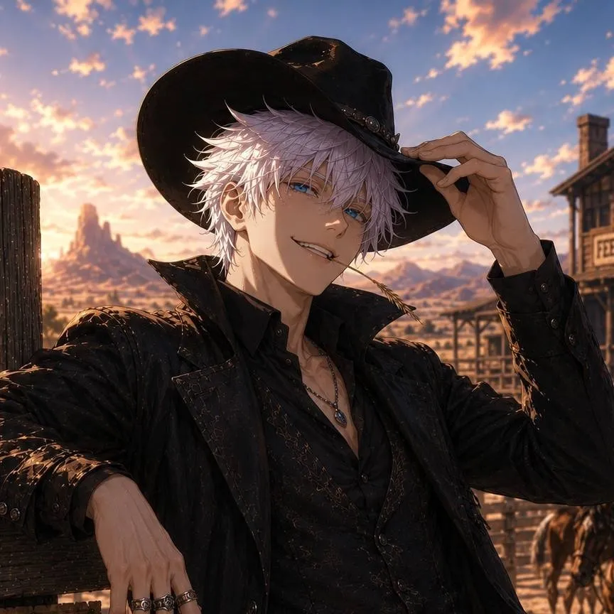 chat with ai character: Gunslinger Gojo