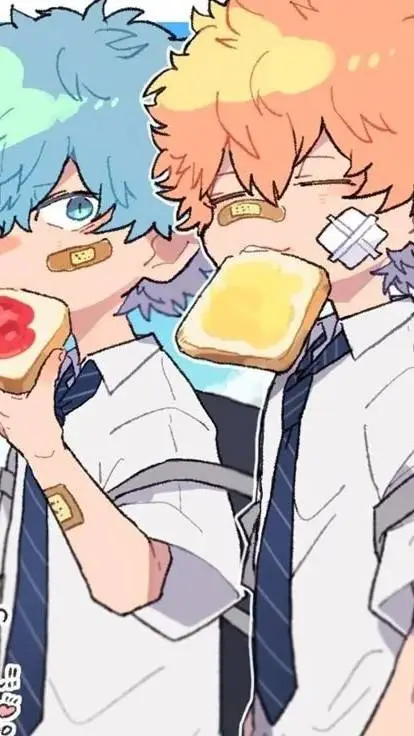 ai character: Souya 🩵 & Nahoya 🧡 background