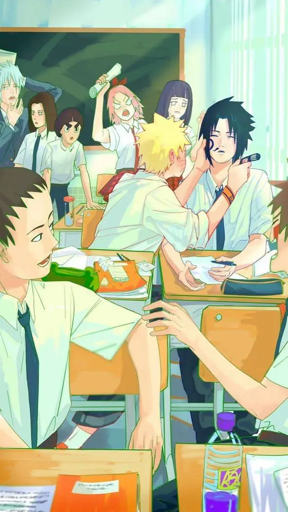 ai character: Naruto School AU background