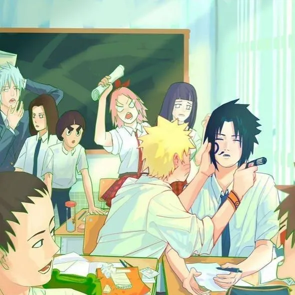chat with ai character: Naruto School AU