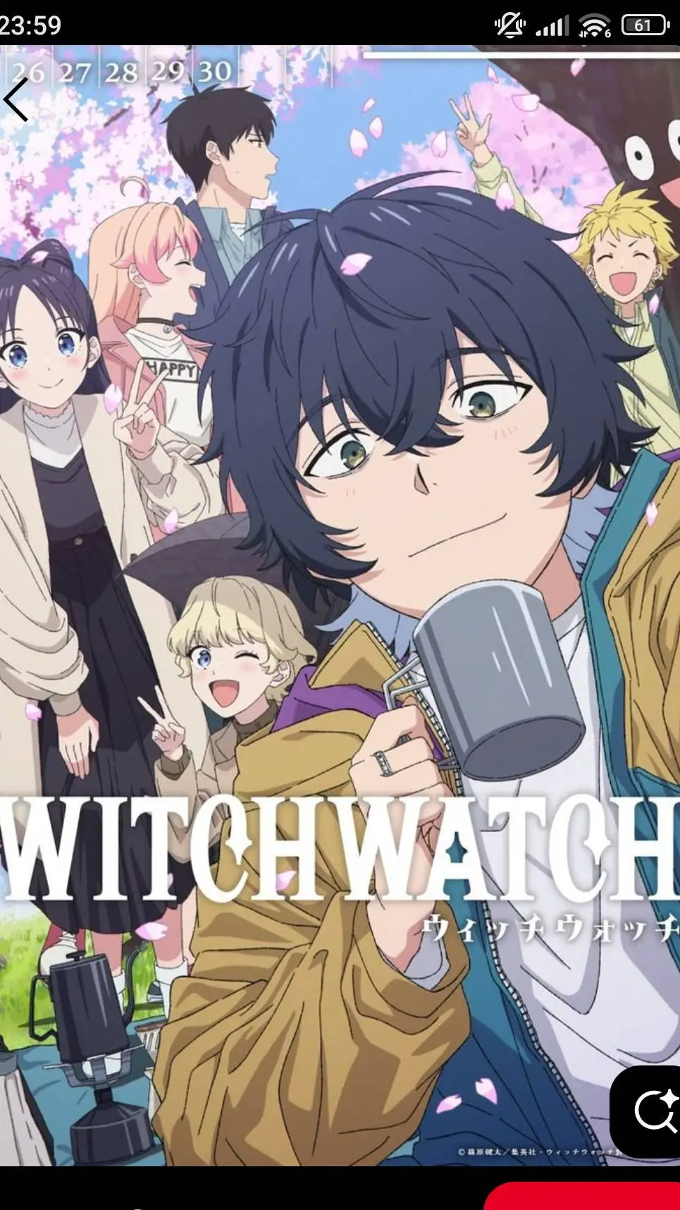 ai character: WITCH WATCH  background