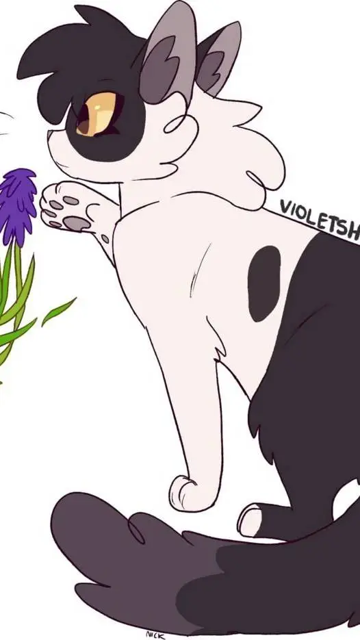 ai character: > Violetpaw < background