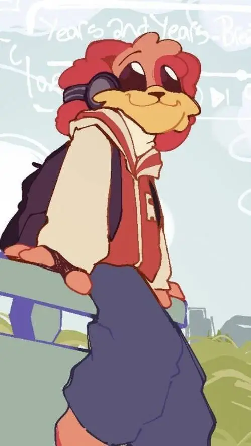 ai character: Dog day background