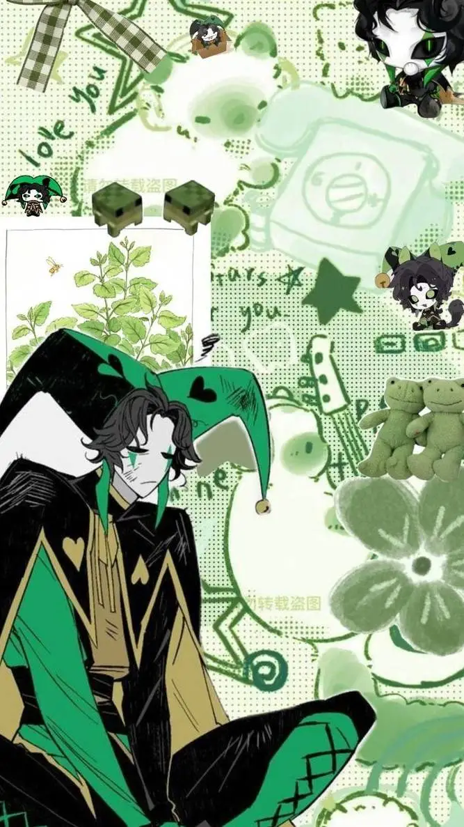 ai character: harlequin background