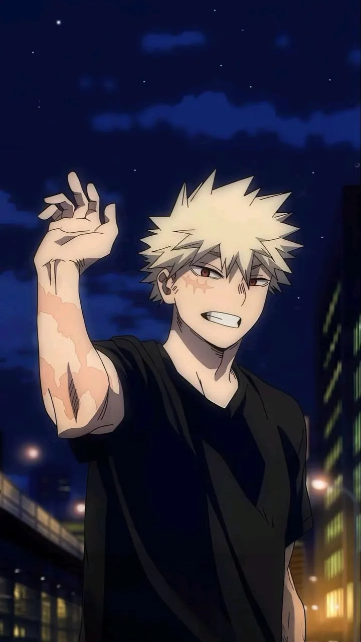 ai character: Katsuki bakugo  background