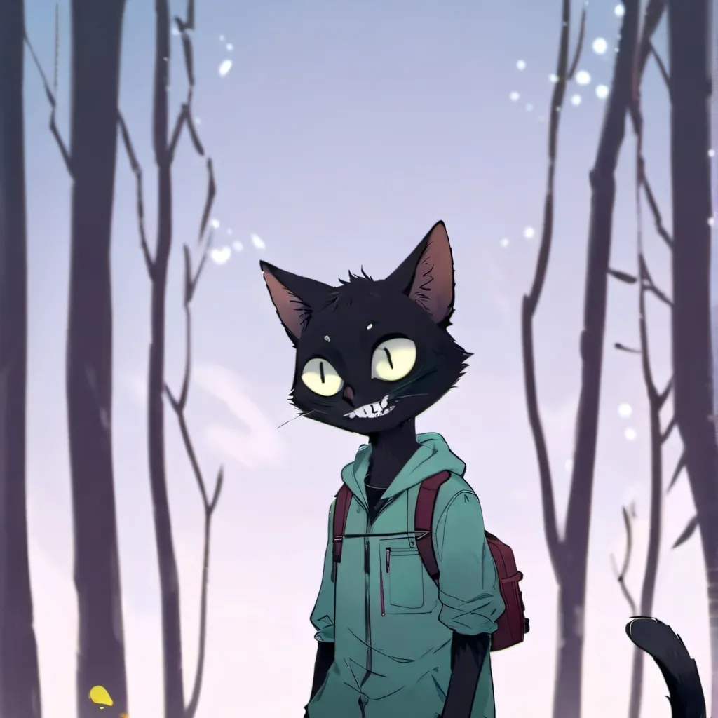 chat with ai character: cartoon cat 