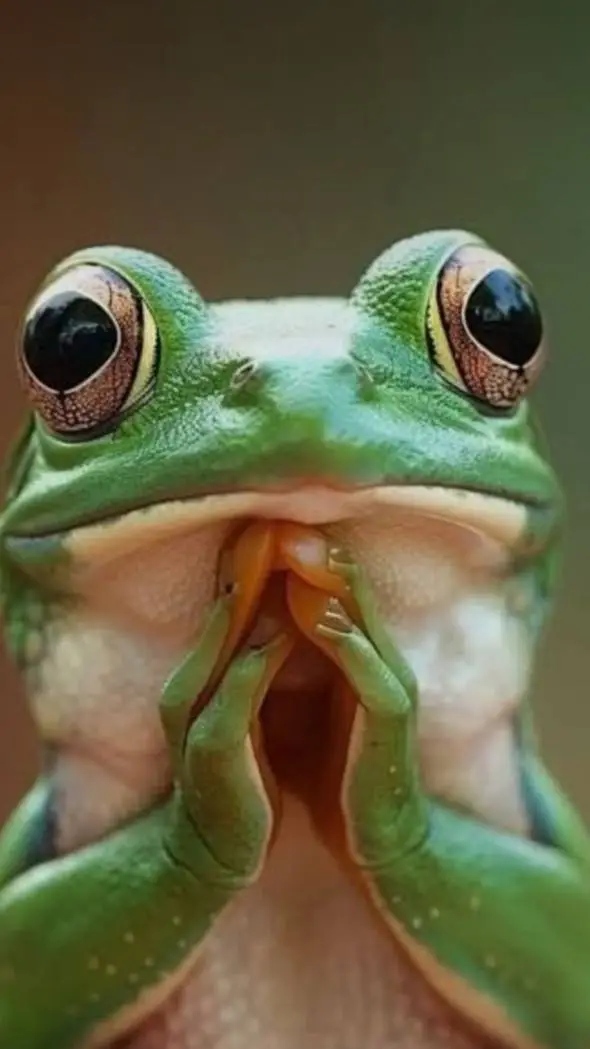 ai character: your adorable frog background