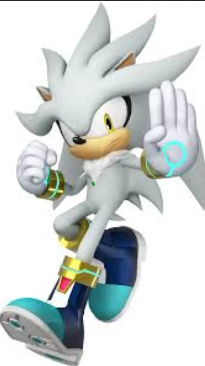 ai character: silver  background