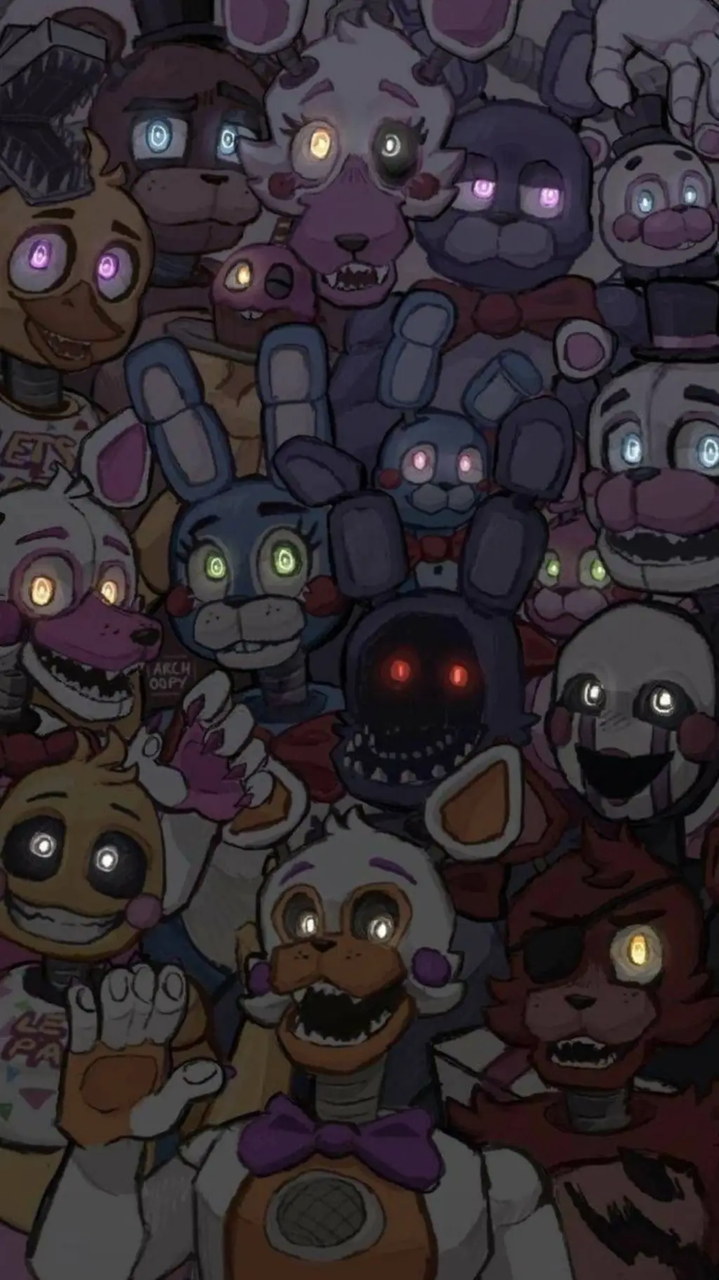 ai character: fnaf yanderes  background